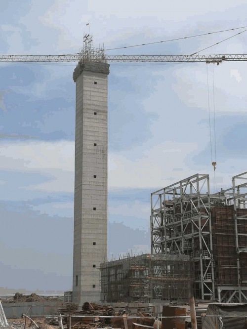 【图】内蒙古赤峰85米砖砌烟囱安装螺旋形爬梯价格是多少价√