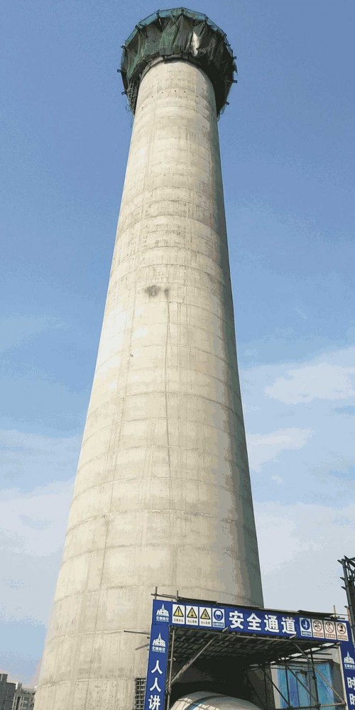 【图】海南儋州55米烟囱拆除欢迎来电咨询√
